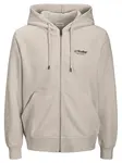 JACK & JONES Tepláková bunda 'JJESoho'  sivá