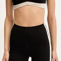 Tréninkové šortky P.E Nation Highgate 5 dámské, černá barva, high waist, 252S087