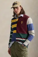 Tričko s dlouhým rukávem Polo Ralph Lauren Lsrugbyclsm1 Long Sleeve vínová barva, 710971831