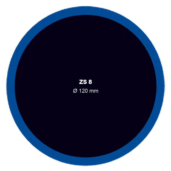 Záplata ZS MINI na opravu duší průměr 30 mm - 1 kus - Ferdus 1.03 Varianta: ZS 8 na opravu duší průměr 120 mm. 10 ks