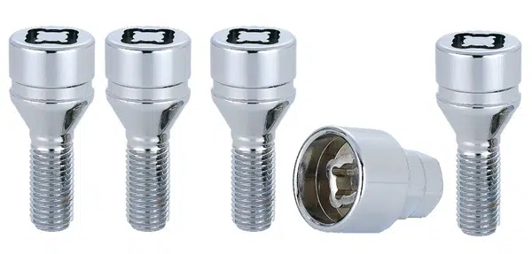 Ferdus Sada šroubů pro disky M14x1,5 kužel 60 stupňů, délka závitu 27 mm, klíč 17 / 19 Rozměr závitu: M12x1.25