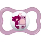 MAM Air 16m+ dudlík 1 ks fialový/kočky