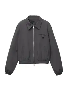 Pull&Bear Prechodná bunda  grafitová