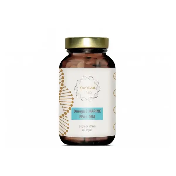 PURAVIA LABS Omega 3 z mořských ryb 60 kapslí
