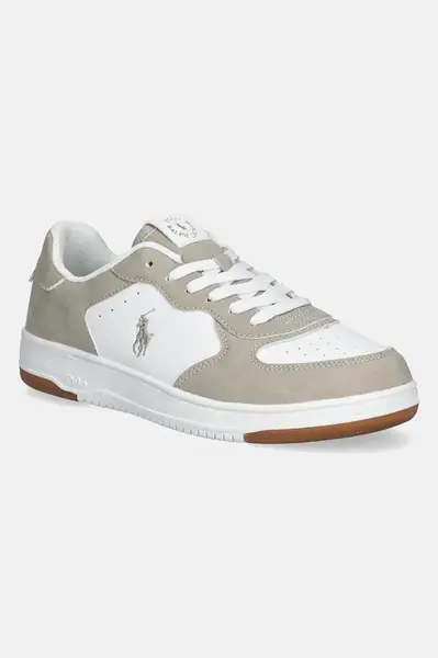Dětské sneakers boty Polo Ralph Lauren MASTERS COURT šedá barva, RL02437101