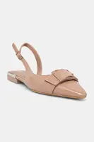 Baleríny Dkny Clemma růžová barva, s odkrytou patou, K1563744