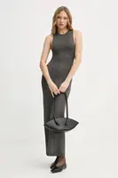 Šaty AERON CLARA šedá barva, maxi, DR562563