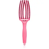 Olivia Garden Fingerbrush L´amour plochý kartáč na vlasy Hot Pink 1 ks