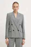 Vlněné sako BOSS Jaleto9 šedá barva, 50543302