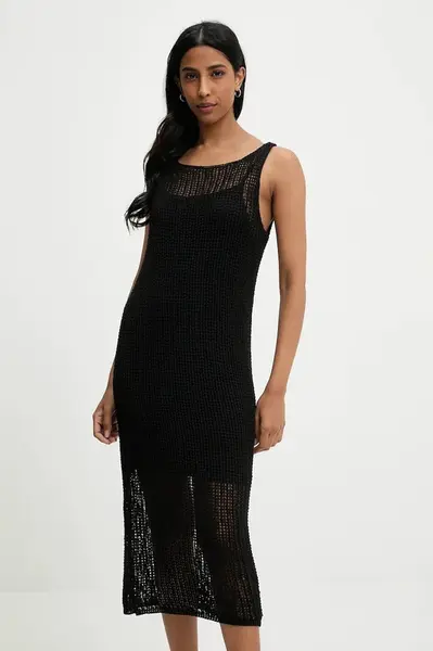 Šaty Answear.LAB černá barva, mini, přiléhavé