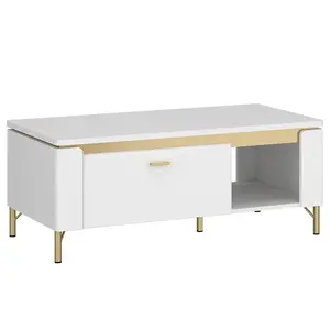 Konferenčný stolík Lazio LAZT01 U008/U080 1S biely alpský