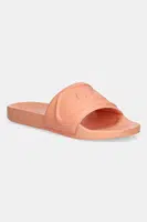 Pantofle Calvin Klein Jeans SLIDE PU HF MG dámské, oranžová barva, YW0YW01879