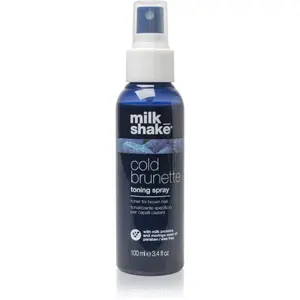 milk_shake® Cold Brunette Toning Spray sprej neutralizující mosazné podtóny 100 ml