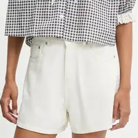Džínové šortky Answear.LAB dámské, bílá barva, high waist
