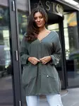 Khaki cape By o la la cxp1117.khaki