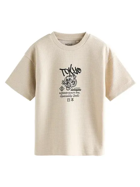 Next Tričko  kamenná / čierna