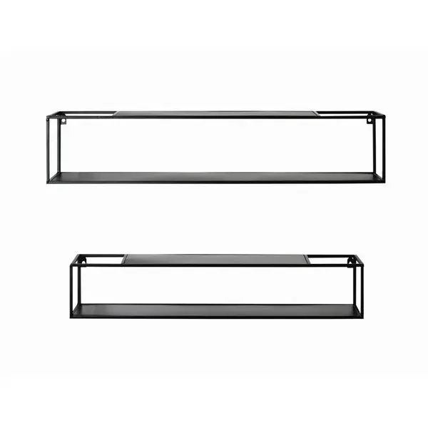 SADA NÁSTĚNNÝCH REGÁLŮ, černá