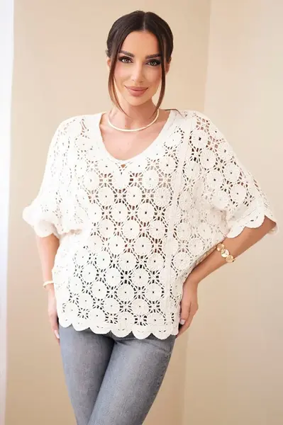 Kesi Włoski dámský letní ažurový svetr