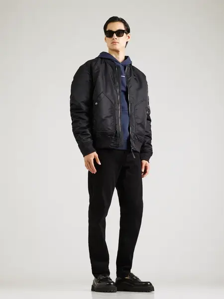 Pepe Jeans Mikina  námornícka modrá / biela