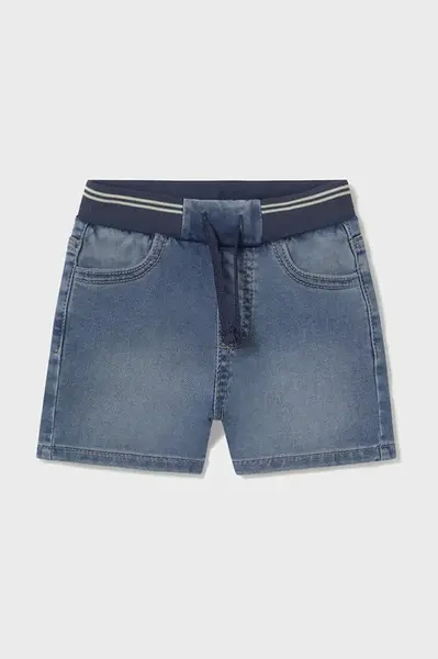Dětské riflové kraťasy Mayoral soft denim jogger modrá barva, nastavitelný pas, 1248