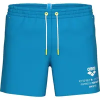 Arena GRAPHIC BEACH SHORT Pánske plážové šortky, modrá, veľkosť