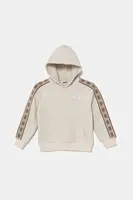 Dětská mikina Guess béžová barva, s kapucí, s aplikací, L5GQ09 KB3P2