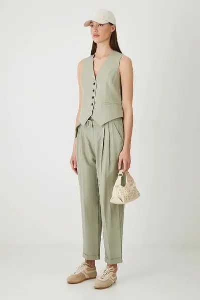 Kalhoty s příměsí lnu Medicine