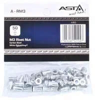 Maticové nýty M8 x 18 mm, s plochou hlavou, ocel, balení 50 ks - ASTA Velikost: M3x10 mm