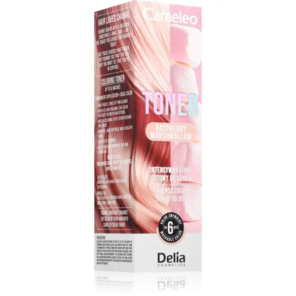 Delia Cosmetics Cameleo Toner farebný toner na vlasy odtieň Raspberry Marshmallow 75 ml