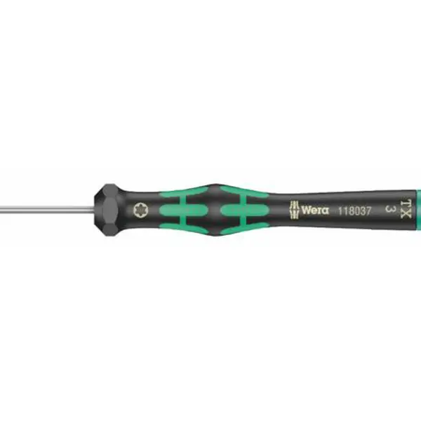 Wera 118037 Šroubovák TORX TX 3x60 mm k použití v elektronice Kraftform Micro typ 2067