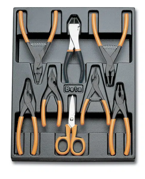 Beta tools SADA KLEŠTÍ 8KS V PLASTOVÉ PODESTĚ, 2424/T140