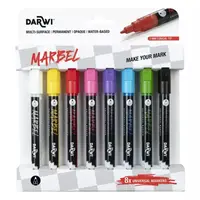 Sada akrylových markerů Marbel 8ks 2mm – Bright