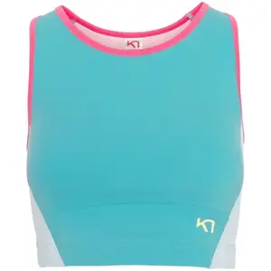 KARI TRAA LINNEA SPORTS TOP Dámská funkční podprsenka, tyrkysová, velikost
