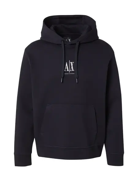 ARMANI EXCHANGE Mikina  tmavomodrá / biela