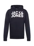 JACK & JONES Mikina  námornícka modrá / biela