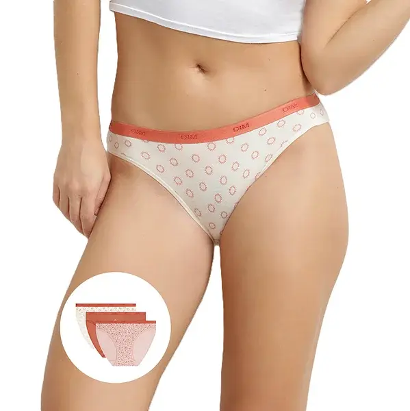 DIM dámske bavlnené nohavičky 3x