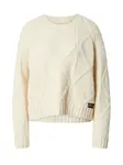 Superdry & Co Sveter  biela ako vlna