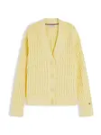 TOMMY HILFIGER Kardigán 'Cable Oversized'  svetložltá