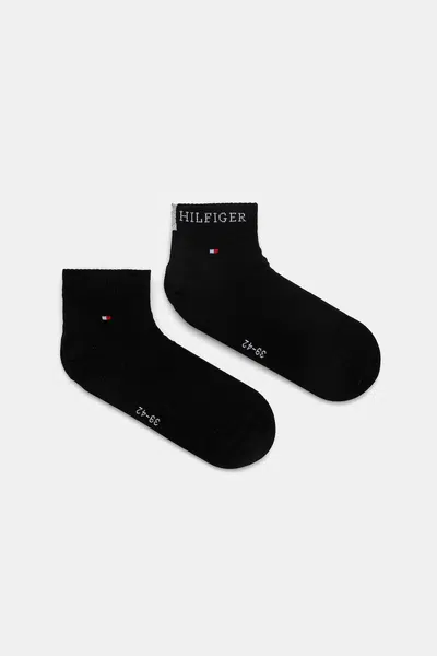 Ponožky Tommy Hilfiger 2-pack pánské, černá barva, 701232466