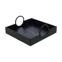 Ozdobný tác home & lifestyle černá barva