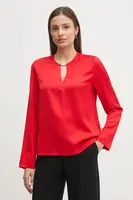 Halenka Calvin Klein dámská, červená barva, hladká, K20K208192