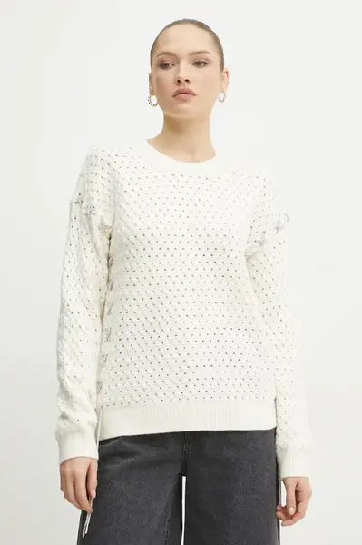 Svetr z vlněné směsi Guess ELLISS