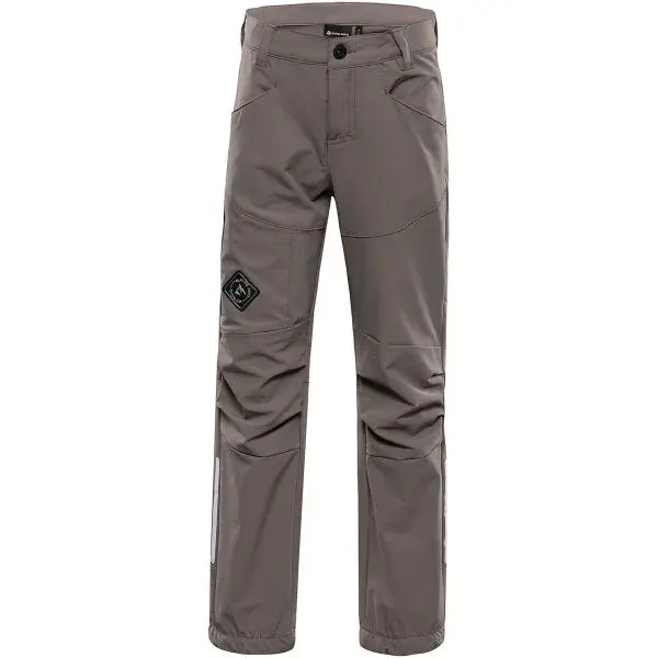 ALPINE PRO FIRSTO 2 Dětské softshellové kalhoty, hnědá, velikost