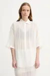 Košile Filippa K dámská, bílá barva, relaxed, s klasickým límcem, 31764.FK