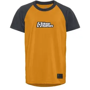 Horsefeathers SPIKE YOUTH BIKE JERSEY Detský cyklistický dres, oranžová, veľkosť