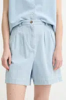 Džínové šortky A.P.C. short nola dámské, modrá barva, high waist, COGXX.F10201