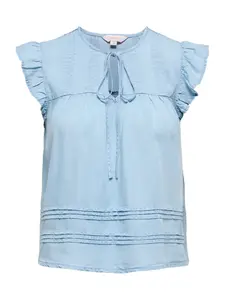 ONLY Blúzka 'ONLCHARIS'  modrá denim