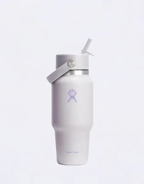 Hydro Flask Wide Mouth Travel Bottle with Flex Straw Cap (710 ml) Cloud Pink