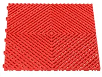 Plastová dlaždice, perforovaná, modulární, 40 x 40 x 1,8 cm, šedá barva - Procarosa Barva: červená