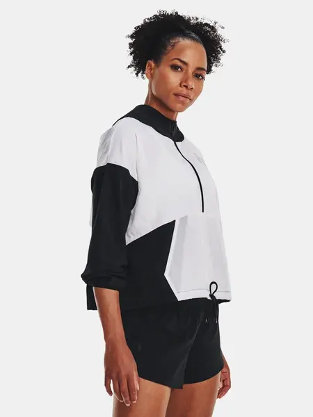 Under Armour Bunda Woven Graphic Jacket-BLK - Dámské